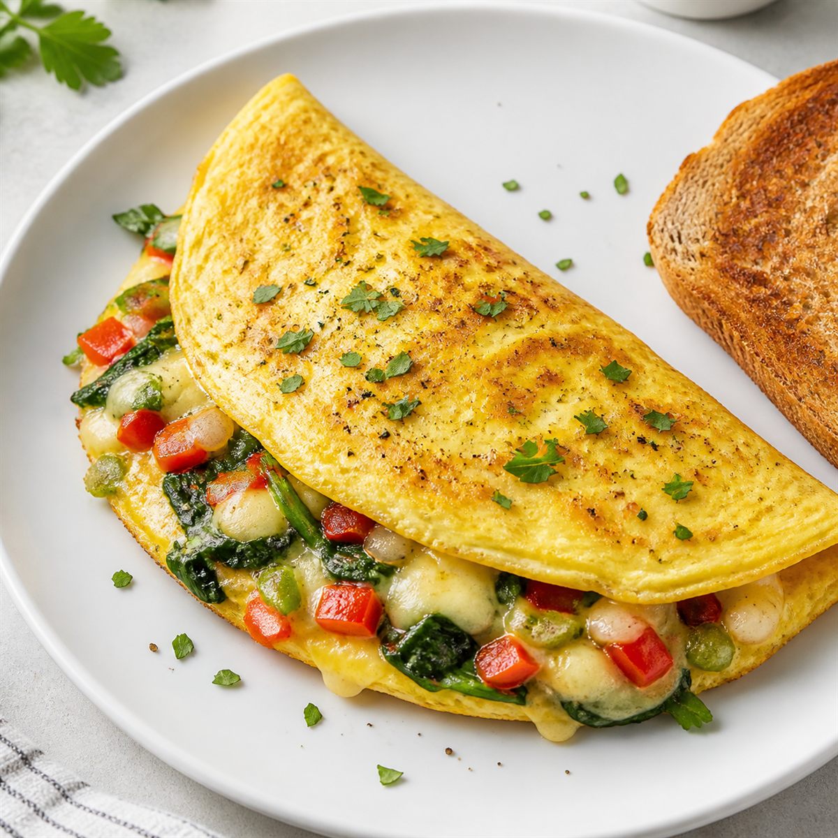 Veggie Cheese Omelette